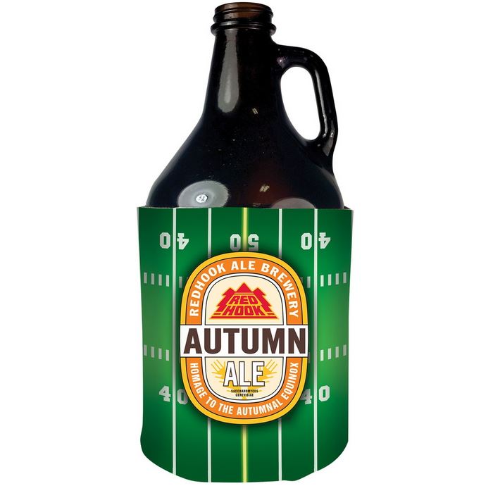 DC722644CP Neoprene Growler Cooler Sleeve With Collapsible Style Bottom And Full Color Custom Imprint